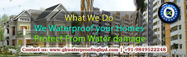 GK Waterproofing are a leading Waterproofing Contractors in Hyderabad offering waterproofing solutions like bathroom leakage solutions in Hydera