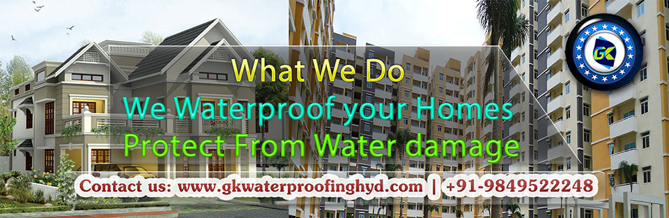 GK Waterproofing are a leading Waterproofing Contractors in Hyderabad offering waterproofing solutions like bathroom leakage solutions in Hydera